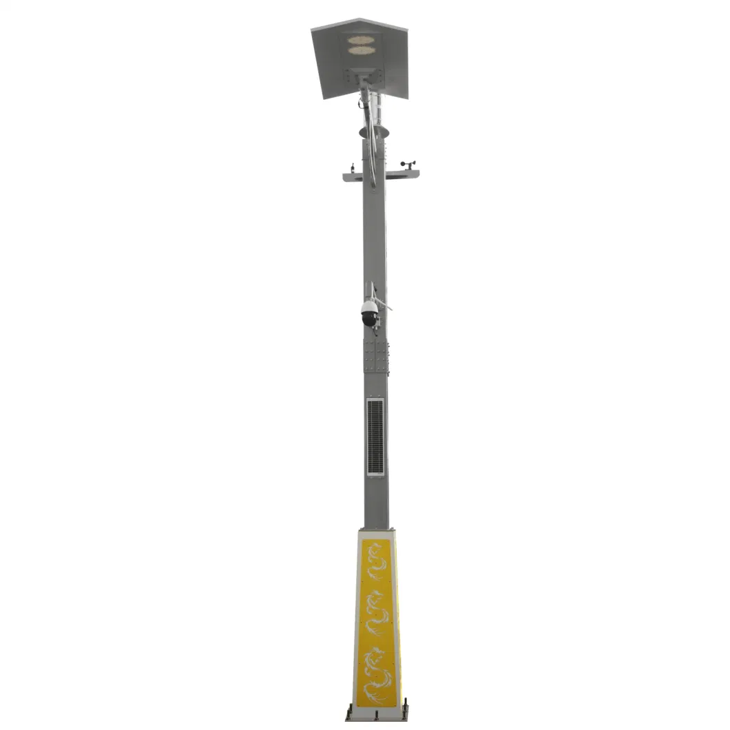 Solar Street Light Smart City Pole with Monitoring and Environmental Function