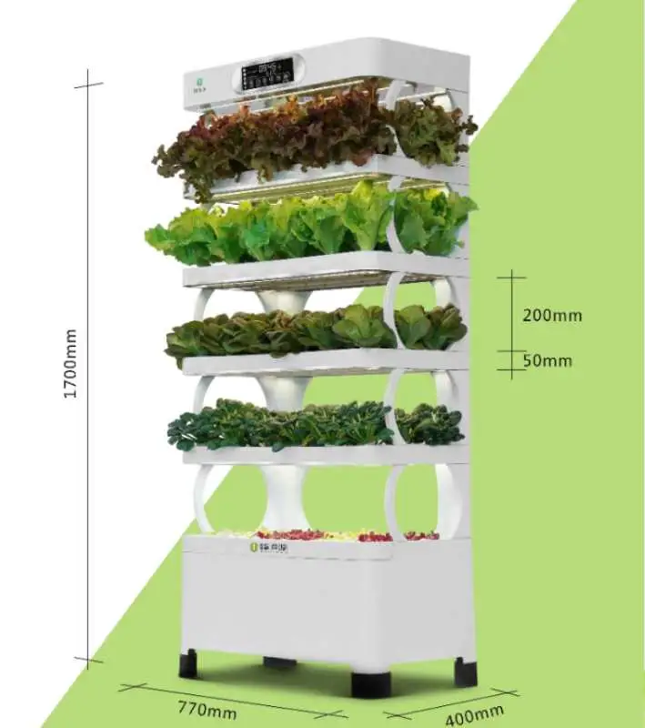 Smart Low Cost Greenhouse Vertical Tower Garden Hydroponic Grow Indoor System with LED Grow Light