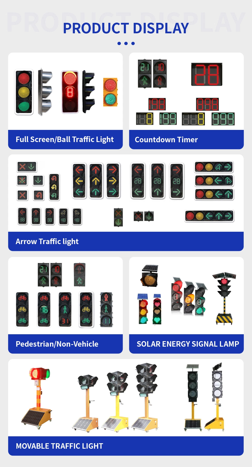 100V/280V Road Xintong by Carton Flashing Warning Traffic Signal Light