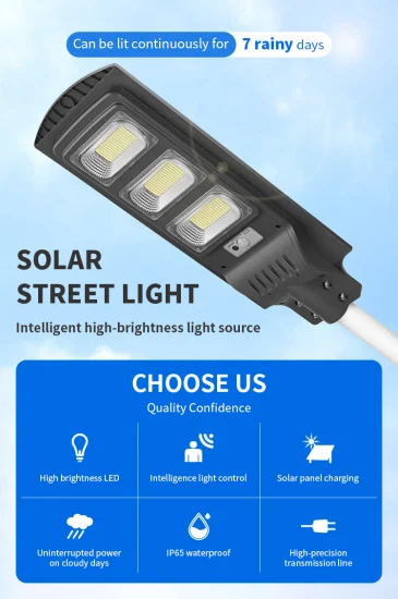 Wholesale Custom Aluminum Outdoor Road Garden Flood Lighting Waterproof IP67 50W 100W 150W 200W All in One Automatic Bifacial LED Solar Street Light