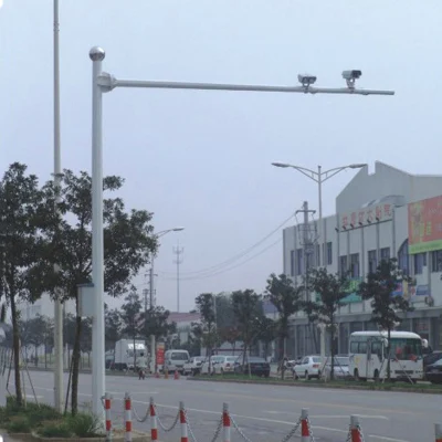 Galvanized Traffic and Telescopic CCTV Camera Mast Steel Pole for Monitoring