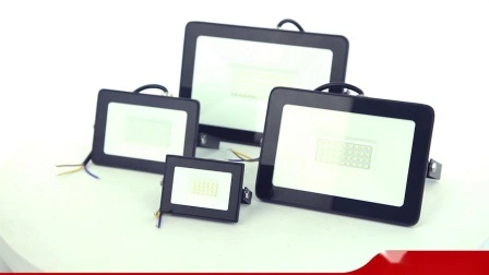 High Power SMD 20W 30W 50W 70W 100W Ce RoHS LVD Outdoor LED Flood Light with Black Housing