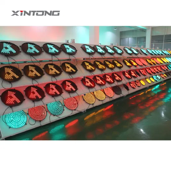 Three Color Warning Full Ball Signal LED Solar Mobile Countdown Traffic Light